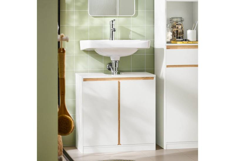 SoBuy Waschbeckenunterschrank BZR78 Badezimmerschrank Badschrank Unterschrank Waschtisch Badmöbel von SoBuy