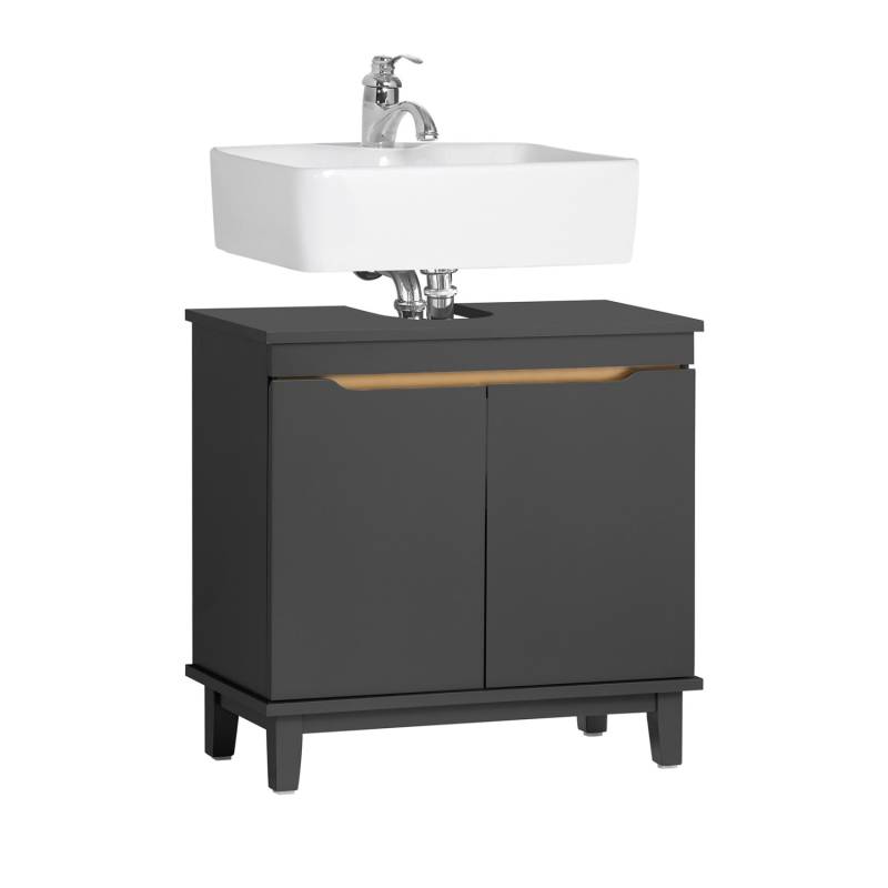 SoBuy Waschbeckenunterschrank Waschtischunterschrank Waschtisch Grau BZR113-DG SoBuy Waschbeckenunterschrank Waschtischunterschrank Waschtisch Grau BZR113-DG von SoBuy