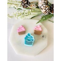 Cupcake Ausstechform, Polymer Clay Cutter, Form, Präge Tonform, 3D Cutter von SoCalCutterCo