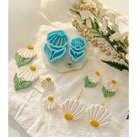 Gänseblümchen Ausstechform Set Florale Polymer Clay Form von SoCalCutterCo