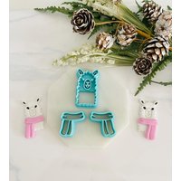 Lama Und Schal Clay Cutters Urlaub Polymer Mould von SoCalCutterCo