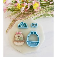 Osterkorb Ausstechformen Set Frühling von SoCalCutterCo
