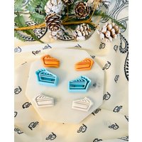 Tortenscheiben-Tonausstecher-Set, Tortenförmige Tonausstecher, Enthält Zwei Ausstecher, Links Und Rechts, Tonstecker, Polymer-Ton-Ausstechform-Set von SoCalCutterCo