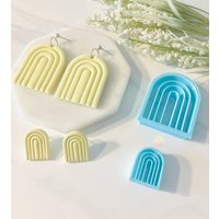 Regenbogen Ausstecher Und Stempel Set Polymer Clay Form, Ausstechform Regenbogen Ausstecher Und Stempel Set Polymer Clay Form, Ausstechform von SoCalCutterCo