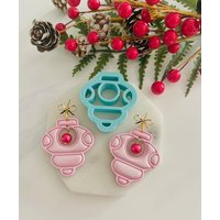 Retro Weihnachts Ornament Ausstechform Ohrringe von SoCalCutterCo
