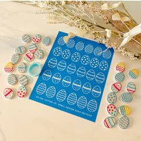 Osterei Muster Siebdruck Schablone Polymer Clay Art von SoCalCutterCo
