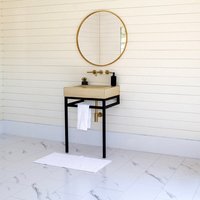 Einzel Konsole Vanity | Beton 24 "' Stil von SoCrete