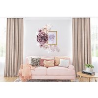 3D Papierblumen, Elegante Wanddekoration, Blumen Für Mädchenzimmer, Rosen Wandkunst, Rosegold Beauty Salon Wandbehang von SoCuteSoLovely