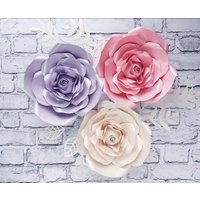 Große Papierblumen Wanddekoration, Große Blume Zum Aufhängen An Der Wand, Wandblumen Für Mädchen Kinderzimmer, Rosen Wandkunst, Florale von SoCuteSoLovely