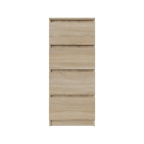 SoDREAMER Kommode mit 4 Schubladen 40 cm | Farbe: Sonoma-Eiche, Ideal für Schlafzimmer, Wohnzimmer, Kinderzimmer und Büro | Geräumige Kommode| Modernes Design | 40x97x40 cm SoDREAMER Kommode mit 4 Schubladen 40 cm | Farbe: Sonoma-Eiche, Ideal für Schlafzimmer, Wohnzimmer, Kinderzimmer und Büro | Geräumige Kommode| Modernes Design | 40x97x40 cm von SoDREAMER