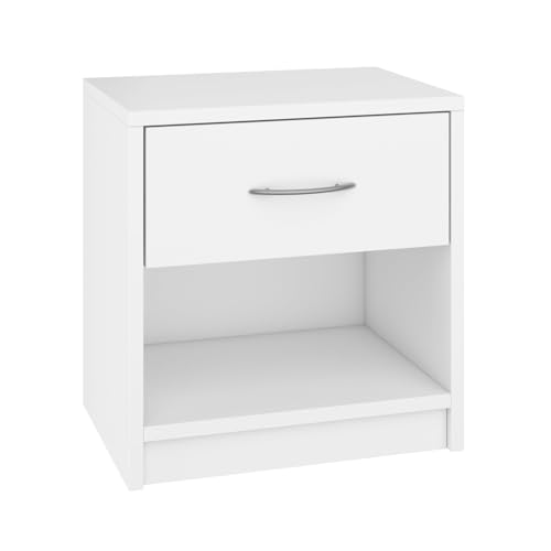 SoDREAMER Nachttisch Weiß | Nachtschrank Beistelltisch | Nachtkommode für jedes Schlafzimmer, Wohnzimmer, Jugendzimmer | Kleine Kommode | 39x40x28 cm SoDREAMER Nachttisch Weiß | Nachtschrank Beistelltisch | Nachtkommode für jedes Schlafzimmer, Wohnzimmer, Jugendzimmer | Kleine Kommode | 39x40x28 cm von SoDREAMER