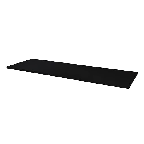 SoDREAMER 18 mm Melaminharzbeschichtete 20 x 80cm Spanplatte ABS-Kante 3 Seiten Schwarz von SoDREAMER