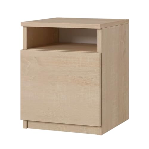 SoDreamer Classic Nachttisch Sonoma | Nachtschrank Beistelltisch | Nachtkommode für jedes Schlafzimmer, Wohnzimmer, Jugendzimmer | Kleine Kommode | B30 x H40 x T30cm Eiche Sonoma von SoDreamer