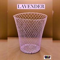 Lila Gemalter Boho-Mülleimer - Büro Dekor Zimmer Badezimmer Geschenke Schreibtisch Zubehör Bürobedarf von SoEpicCreations