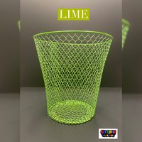 Lime Green Bemalte Mülleimer - Badezimmer Dekor Schreibtisch Zubehör Raum Büro Bürobedarf Niedliche Büroartikel Home Office von SoEpicCreations