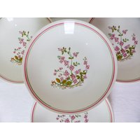 4 Suppenteller Von Moulin Des Loups Orchies Aus Porzellan von SoFrenchVintageBySo