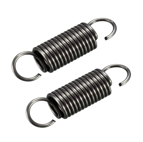 2 Stück Verlängerte Zugfeder, Federstahl Doppelhaken Spannfedern, WD 2mm OD 13mm, Freie Länge 90mm, 2mm x 13mm x 90mm von SoLLeK