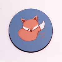 Kaffeebecher Untersetzer Mit Niedlichen Fuchs Zeichnung, Kunst-Geschenk Für Sie, Getränke Ihren Schreibtisch, Spaß Tisch Untersetzer, Original von SoManyStoriesToTell
