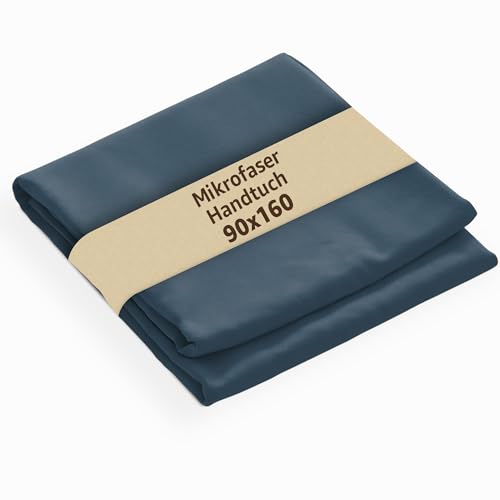 SONIT Mikrofaser Handtuch 90x160 cm – Ultraleicht & schnelltrocknend – Sporthandtuch, Strandtuch & Reisehandtuch – Ideal für Fitness, Urlaub & Sauna – Blau von SoNiT home decor