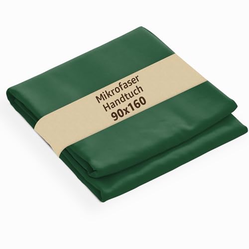 SONIT Mikrofaser Handtuch 90x160 cm – Ultraleicht & schnelltrocknend – Sporthandtuch, Strandtuch & Reisehandtuch – Ideal für Fitness, Urlaub & Sauna – Grün von SoNiT home decor