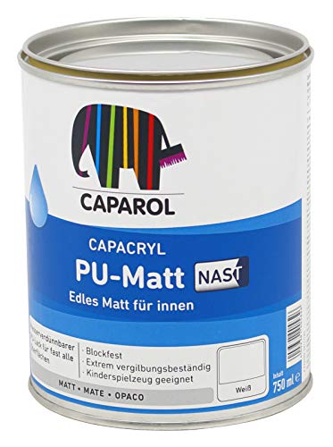 Caparol Capacryl PU Matt weiss 0,75L Spritzlack Weißlack für Holz und Metall von SoPo