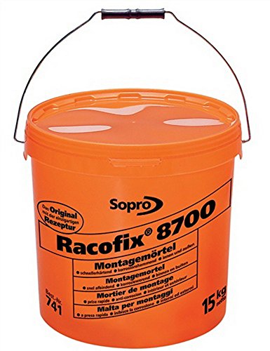 Montagemörtel Racofix 8700 Inhalt 15kg oranger Eimer Verarbeitungszeit 3-5 Min. von Sopro