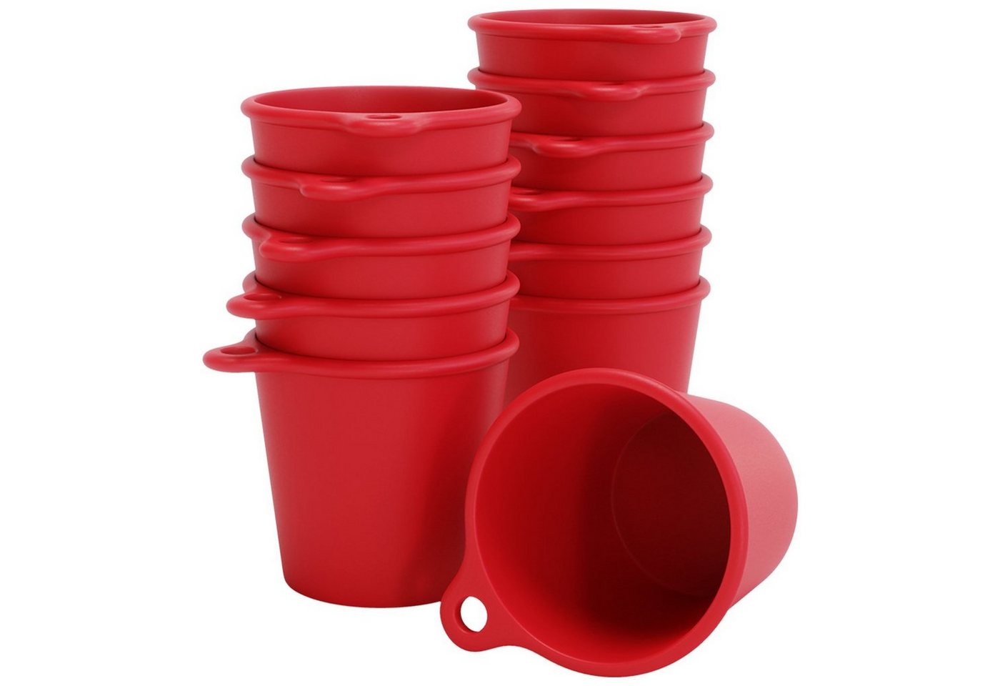 SoPro Schnapsglas 12x Schnapsbecher Plastik 4 cl wiederverwendbar - Shotgläser von SoPro