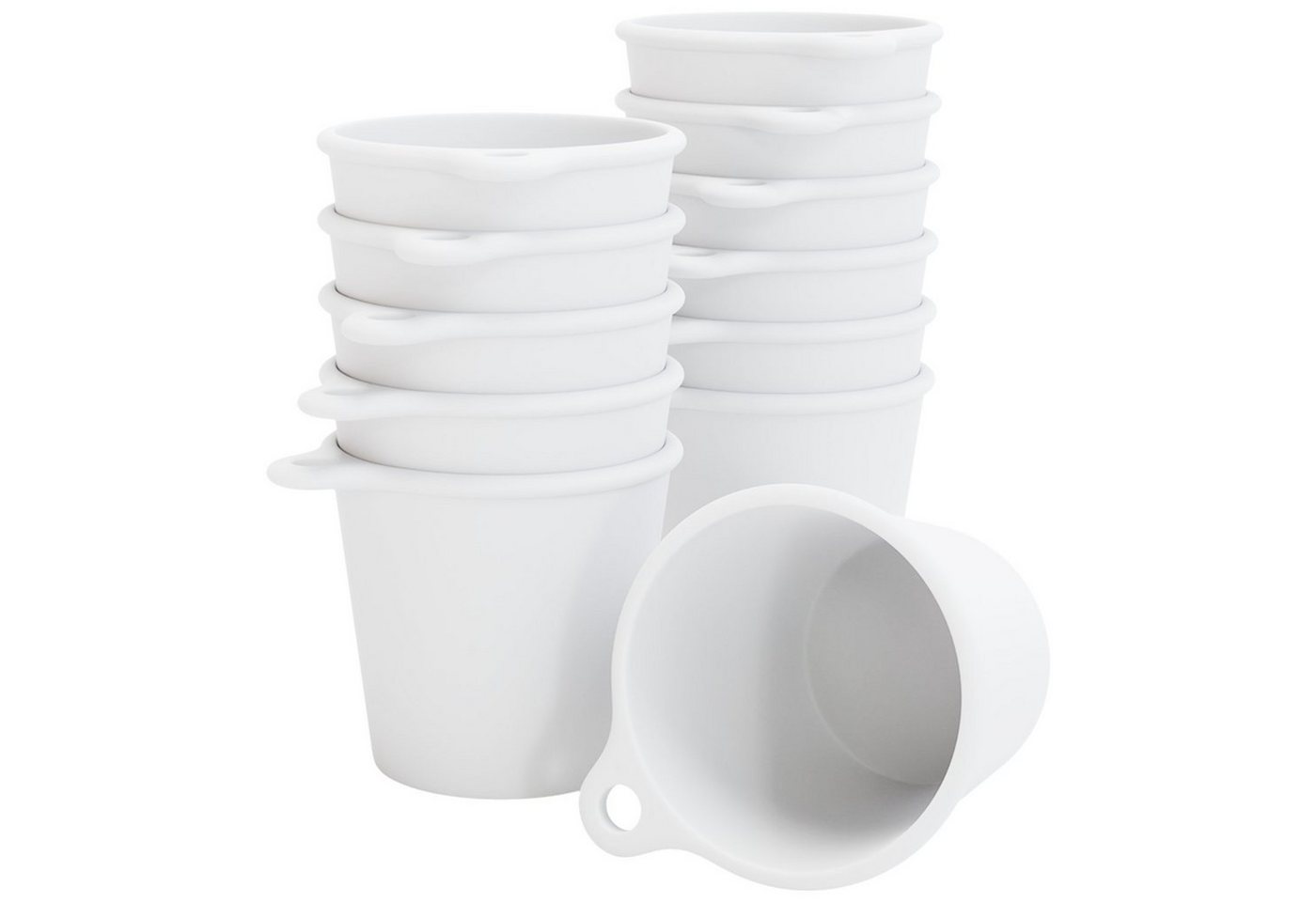 SoPro Schnapsglas 12x Schnapsbecher Plastik 4 cl wiederverwendbar - Shotgläser von SoPro