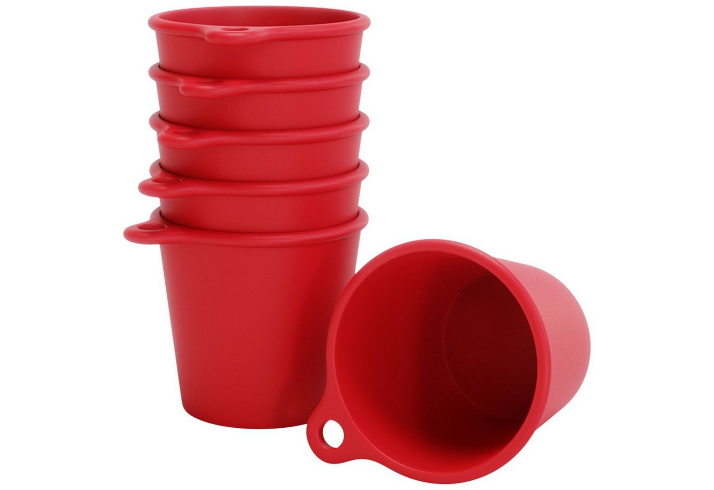 SoPro Schnapsglas 6x Schnapsbecher Plastik 4 cl wiederverwendbar - Shotgläser von SoPro