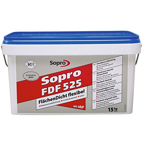 Sopro Flächendicht flexibel FDF, grau, Eimer 15 kg von SoPro