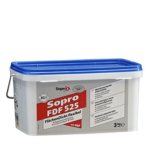 Sopro Flächendicht flexibel FDF, grau, Eimer 3 kg von SoPro