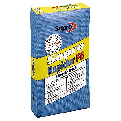 Sopro Rapidur® FließEstrich FE 678 Sack schnell erhärtender und früh belegereifer Zementfließestriche - 25 KG/Sack von SoPro