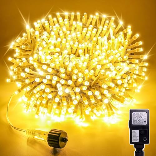 Soagrc LED Lichterkette Außen 20M 200LED Warmweiß IP44 Wasserdicht Strombetrieben, Outdoor Lichterkette mit 8 Modi Timer Verlängerbar für Garten Balkon Weihnachten Hochzeit Party Soagrc LED Lichterkette Außen 20M 200LED Warmweiß IP44 Wasserdicht Strombetrieben, Outdoor Lichterkette mit 8 Modi Timer Verlängerbar für Garten Balkon Weihnachten Hochzeit Party von Soagrc