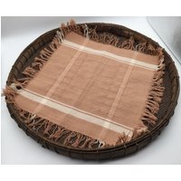 Tablettmatten - 4Er Set Handgewebt Aus Reiner Baumwolle Mit Natürlichen Pflanzenfarben von SoanCottons