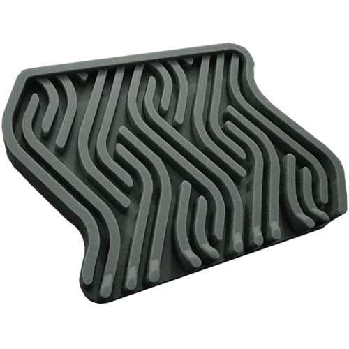Seifenschale, Premium-Silikonschale, selbstentleerend, Wasserfall-Abtropfgestell, Seifenhalter, bruchsicher, Stangen halten länger, Spar-Design (1, Grau Anthrazit) von Soap Envelope