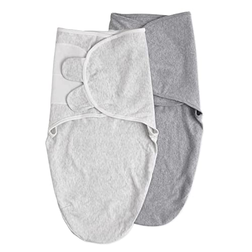 Soarwg Kids Pucksack Baby 0–3 Monate Baby Schlafsäcke für Neugeborenen Kleinkinder Swaddle Decke Pucktuch Babyschlafsack Wickeltuch für Säuglinge 100% Bio-Baumwolle Unisex 2er Pack (Grau), (SD2003) von Soarwg Kids