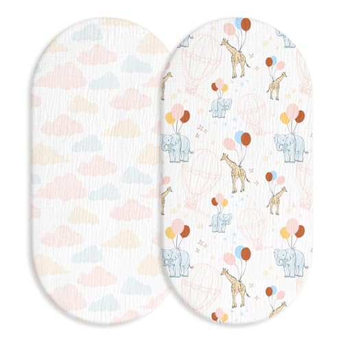 Soarwg Kids Spannbettlaken Kinderwagen 2er-Pack,Kinderwagen Matratzenbezug für Neugeborenes 100% Musselin-Baumwolle Moseskorb Stubenwagen Spannbetttuch Bezug Auto 83 x 43 cm Soarwg Kids Spannbettlaken Kinderwagen 2er-Pack,Kinderwagen Matratzenbezug für Neugeborenes 100% Musselin-Baumwolle Moseskorb Stubenwagen Spannbetttuch Bezug Auto 83 x 43 cm von Soarwg Kids