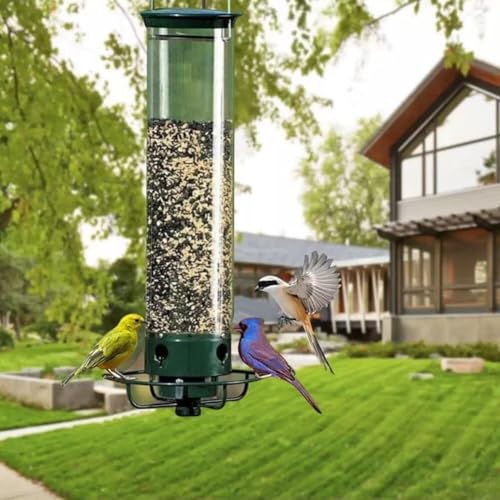 Sobeta Vogelfutterstation gegen Eichhörnchen – hält Vögel glücklich und Eichhörnchen fern von Sobeta