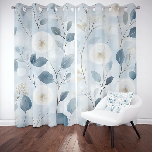 Sobhdga Blickdichte Vorhänge Löwenzahn Muster Blackout Curtain, Blätter Laub Raumteiler Vorhang, Natur Rural Gardinen Wohnzimmer, Thermovorhang Vorhang mit Ösen 2er Set 200x140 Sobhdga Blickdichte Vorhänge Löwenzahn Muster Blackout Curtain, Blätter Laub Raumteiler Vorhang, Natur Rural Gardinen Wohnzimmer, Thermovorhang Vorhang mit Ösen 2er Set 200x140 von Sobhdga