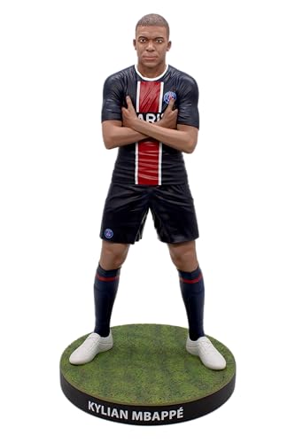 Football's Finest Paris Saint-Germain Kylian Mbappe PSG Kunstharz Statue von SoccerStarz