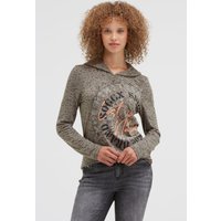 SOCCX Kapuzenshirt mit Ausbrenner-Effekten SOCCX Kapuzenshirt mit Ausbrenner-Effekten von Soccx