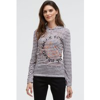 SOCCX Kapuzenshirt mit Ausbrenner-Effekten von Soccx