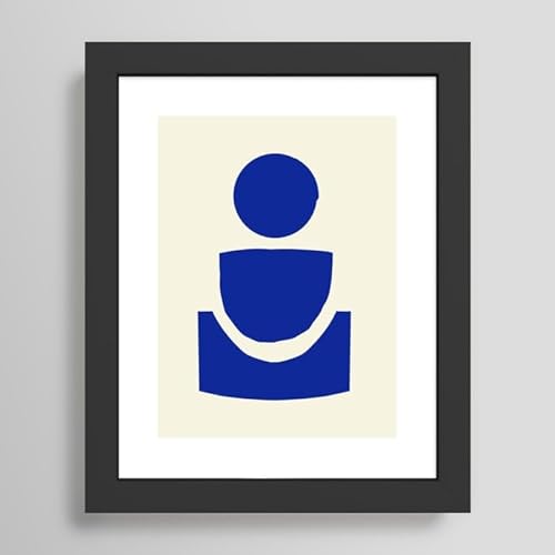 Society6 "Everything Will Be Fine by Art Prints By Grace", gerahmter Kunstdruck (modernes Schwarz, Größe XS, 20,3 x 25,4 - 25,4 x 30,5 cm) von Society6