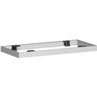 Metallsockel für Querrollladenschrank Profi, BxT 50 x 800 mm, silber von Geramöbel