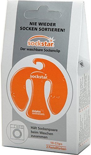 Sockstar Sockenclips Frosted Colours - Basic Pack = 10 Clips in 2 frischen variierenden Pastellfarben Sockstar Sockenclips Frosted Colours - Basic Pack = 10 Clips in 2 frischen variierenden Pastellfarben von Sockstar
