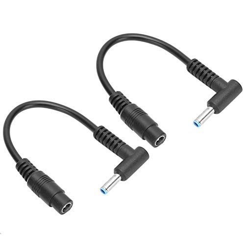 Socobeta 5,5 x 2,1 mm Buchse bis 4,5 x 3,0 mm Stecker Netzadapter Kabel Praktischer Anschluss Kabeladapterleitung 2-teilige Anschlussleitung für Laptop für Computer für PC von Socobeta