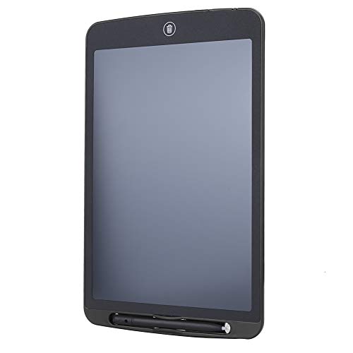 12-Zoll-LCD-Schreibblock Elektronische Zeichentafel Tragbares Schreibtablett ohne LED-Hintergrundbeleuchtung(Schwarz) von Socobeta