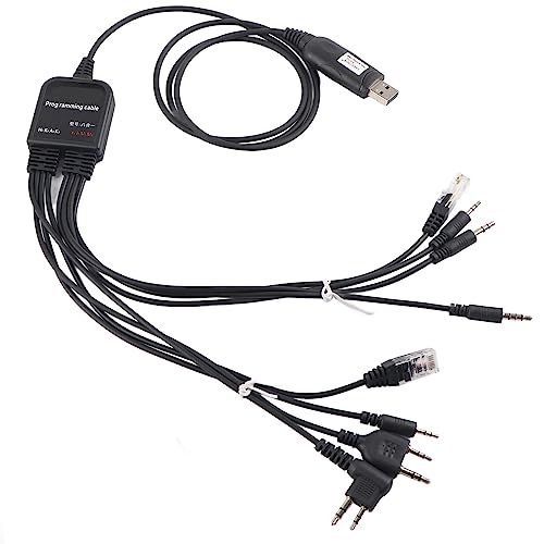 Socobeta Programmierkabel USB-Programmierkabel 8 in 1 Programmierkabel Funkprogrammierkabel von Socobeta