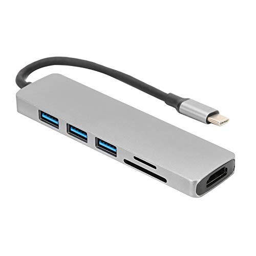 USB C Hub USB C zu HDMI Hub Adapter 6 In 1 USB Typ C Hub mit USB3.0 Video Audio Schnittstelle USB C Hub USB C zu HDMI Hub Adapter 6 In 1 USB Typ C Hub mit USB3.0 Video Audio Schnittstelle von Socobeta