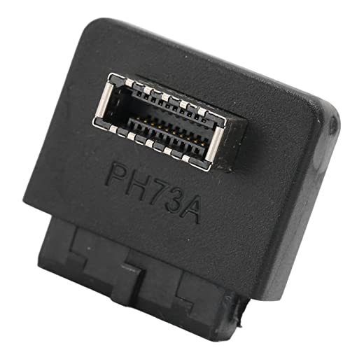Vertikaler USB-Header-Adapter, Plug-and-Play-stabile Verbindung USB3.0 20-Pin-zu-Typ-E-Adapter 90 ° -Konverter Einfache Installation für Mainboard Computer Zubehör von Socobeta